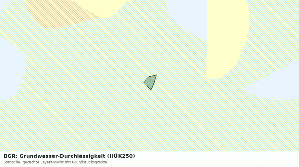 Statische Kartenansicht: BGR: Grundwasser-Durchlässigkeit (HÜK250)