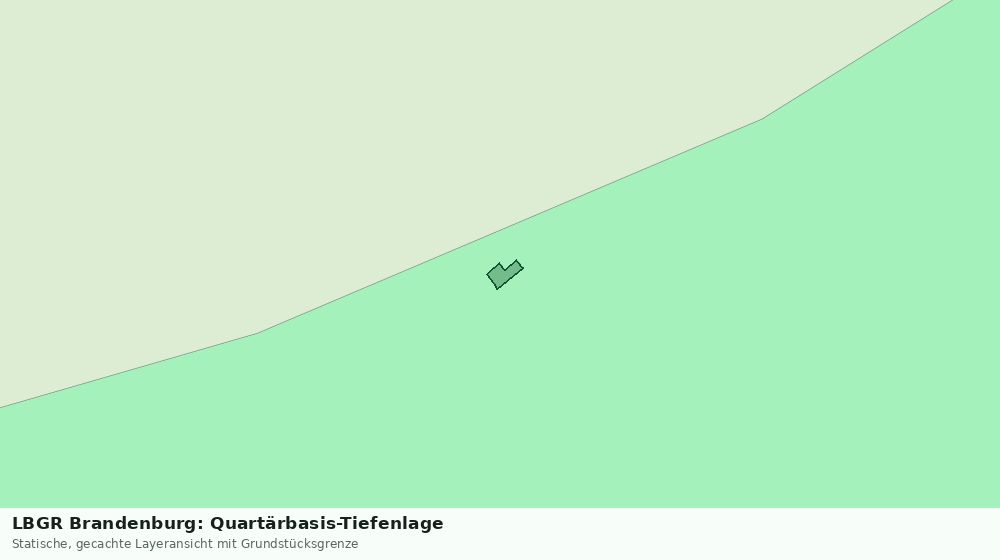 Statische Kartenansicht: LBGR Brandenburg: Quartärbasis-Tiefenlage