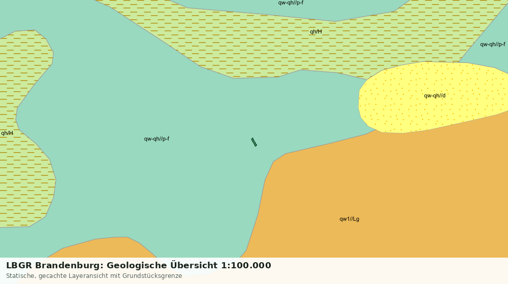 Statische Kartenansicht: LBGR Brandenburg: Geologische Übersicht 1:100.000