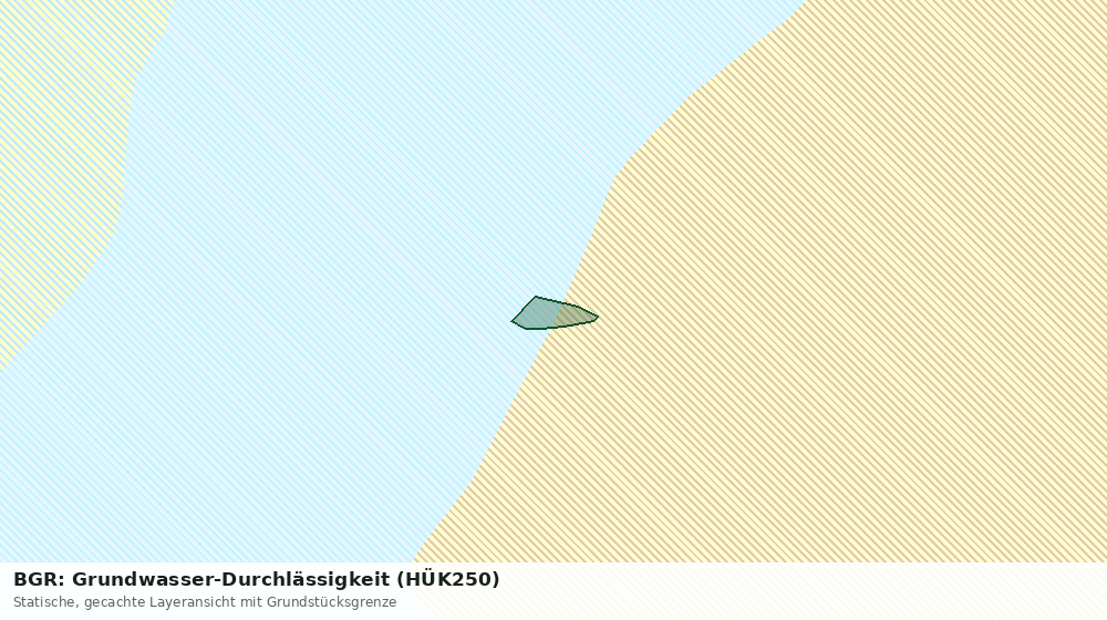 Statische Kartenansicht: BGR: Grundwasser-Durchlässigkeit (HÜK250)