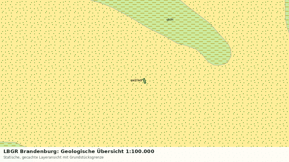 Statische Kartenansicht: LBGR Brandenburg: Geologische Übersicht 1:100.000