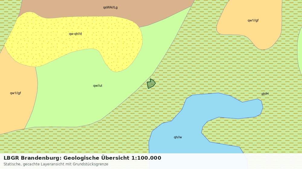 Statische Kartenansicht: LBGR Brandenburg: Geologische Übersicht 1:100.000