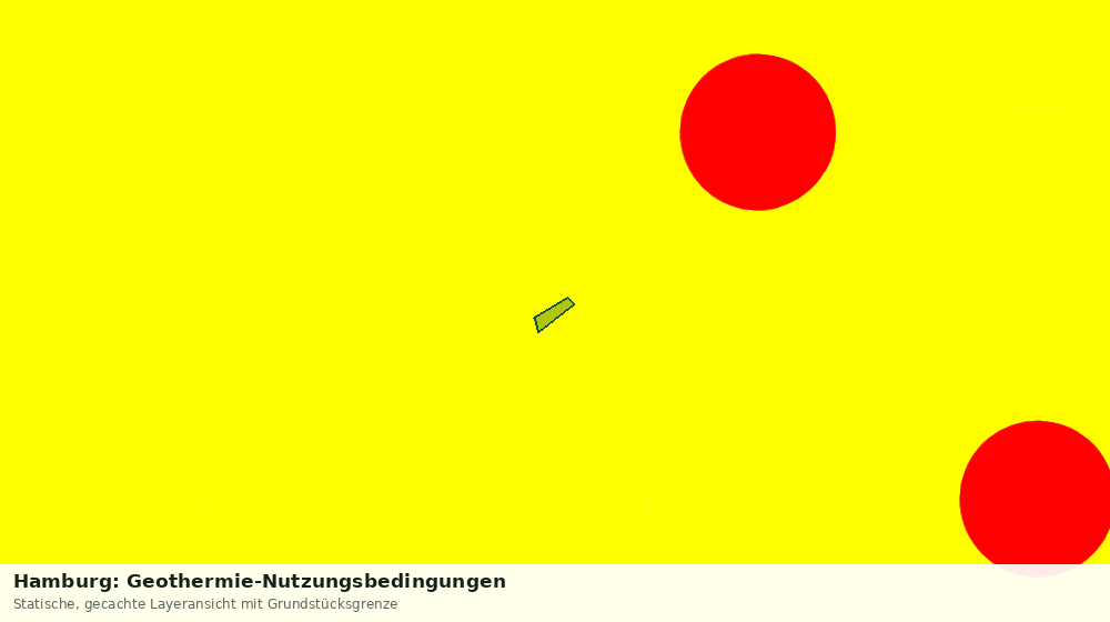 Statische Kartenansicht: Hamburg: Geothermie-Nutzungsbedingungen