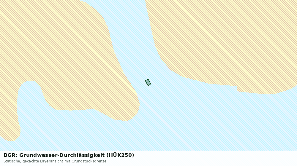 Statische Kartenansicht: BGR: Grundwasser-Durchlässigkeit (HÜK250)