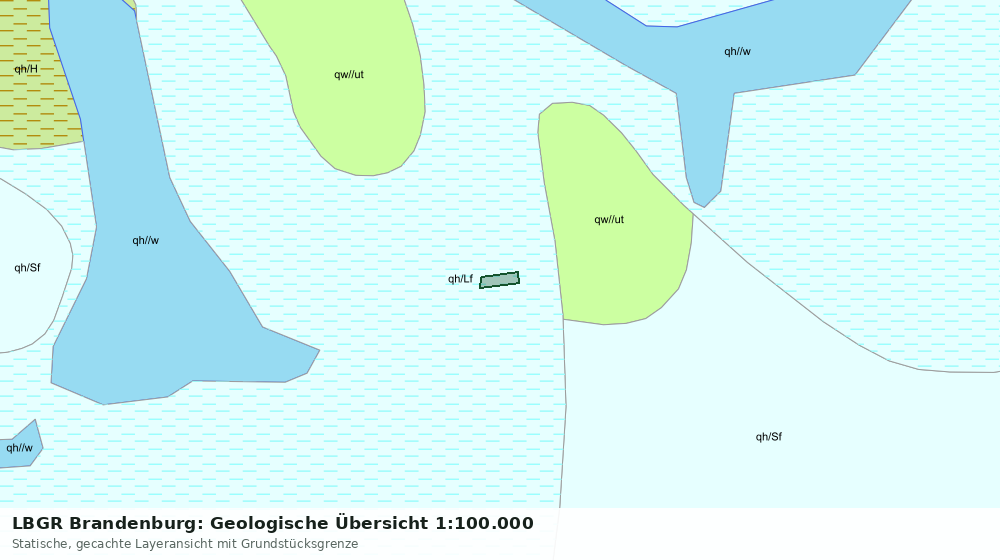 Statische Kartenansicht: LBGR Brandenburg: Geologische Übersicht 1:100.000