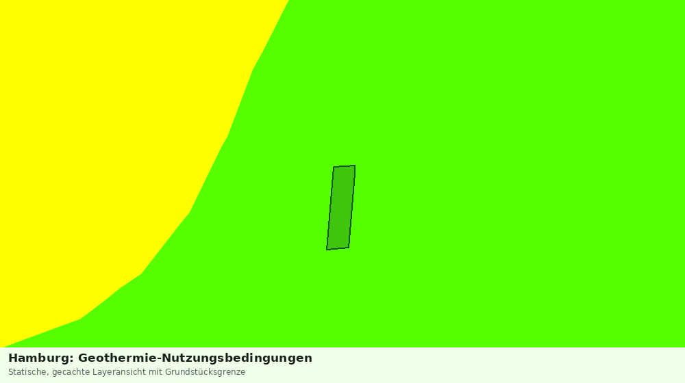Statische Kartenansicht: Hamburg: Geothermie-Nutzungsbedingungen
