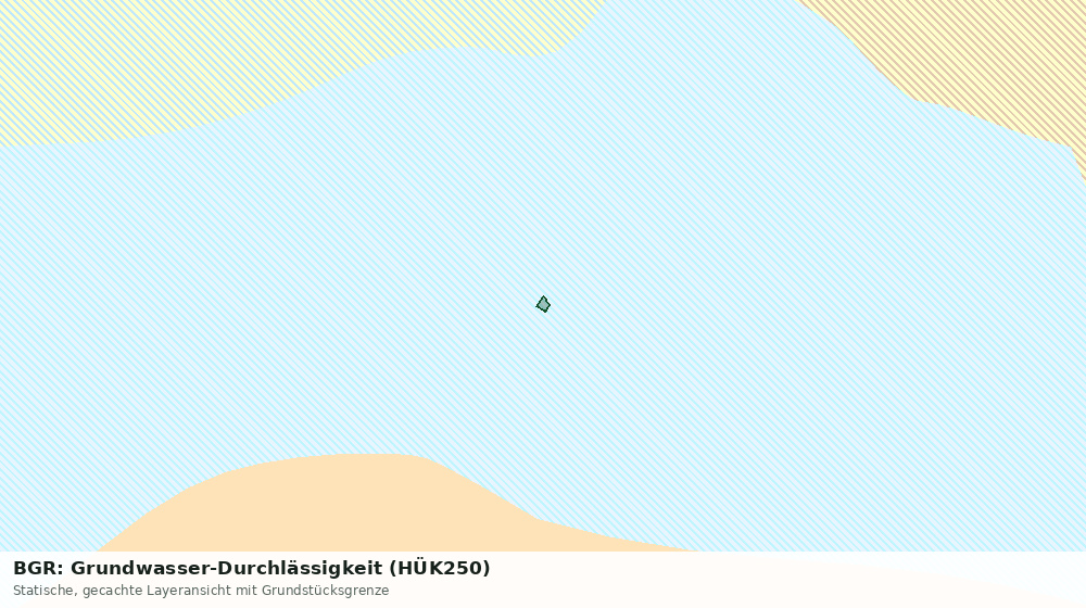 Statische Kartenansicht: BGR: Grundwasser-Durchlässigkeit (HÜK250)