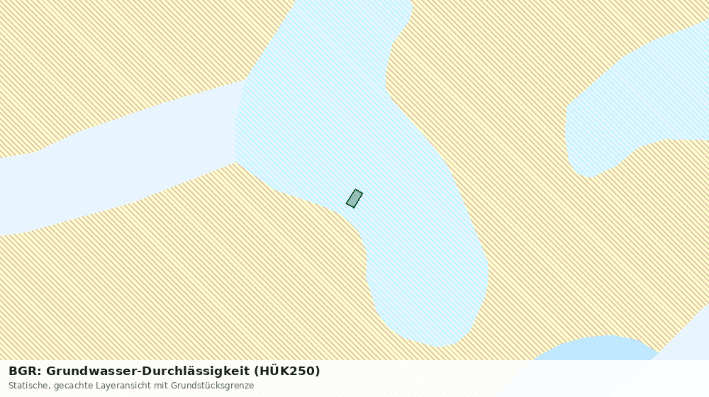 Statische Kartenansicht: BGR: Grundwasser-Durchlässigkeit (HÜK250)