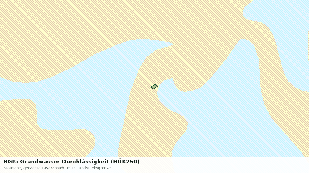 Statische Kartenansicht: BGR: Grundwasser-Durchlässigkeit (HÜK250)