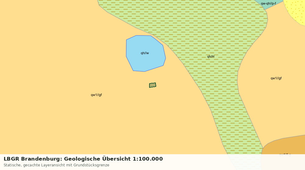 Statische Kartenansicht: LBGR Brandenburg: Geologische Übersicht 1:100.000