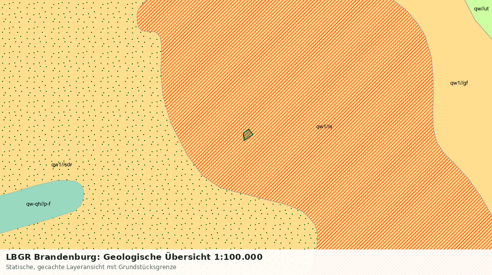Statische Kartenansicht: LBGR Brandenburg: Geologische Übersicht 1:100.000