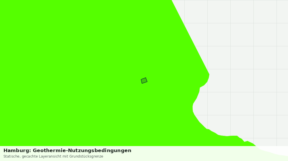 Statische Kartenansicht: Hamburg: Geothermie-Nutzungsbedingungen