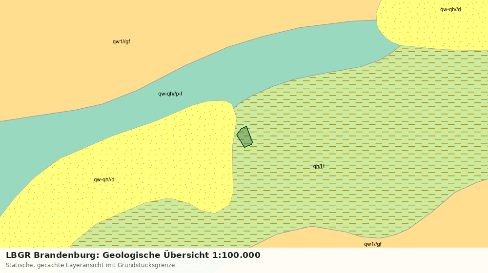 Statische Kartenansicht: LBGR Brandenburg: Geologische Übersicht 1:100.000