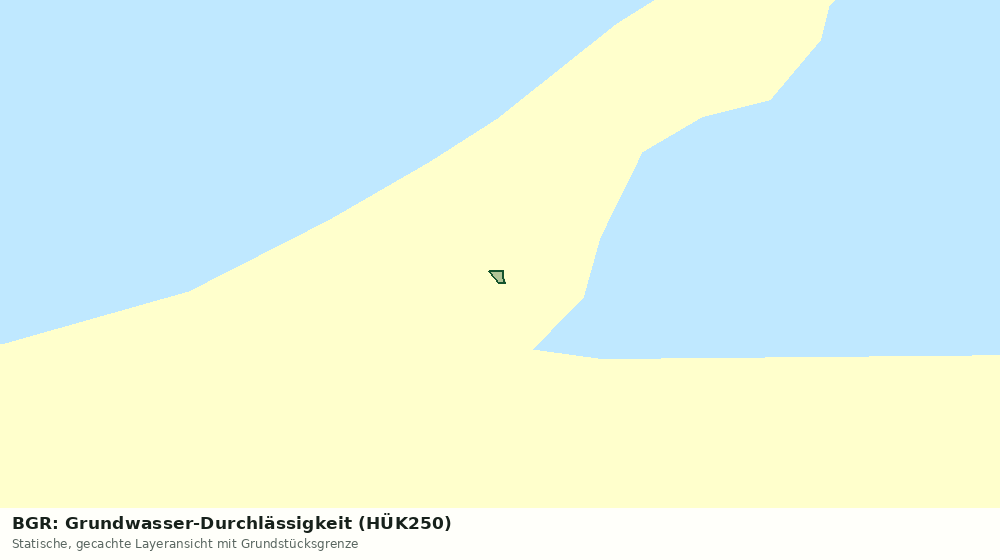 Statische Kartenansicht: BGR: Grundwasser-Durchlässigkeit (HÜK250)