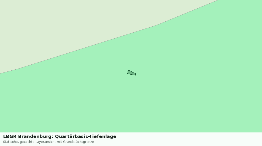 Statische Kartenansicht: LBGR Brandenburg: Quartärbasis-Tiefenlage