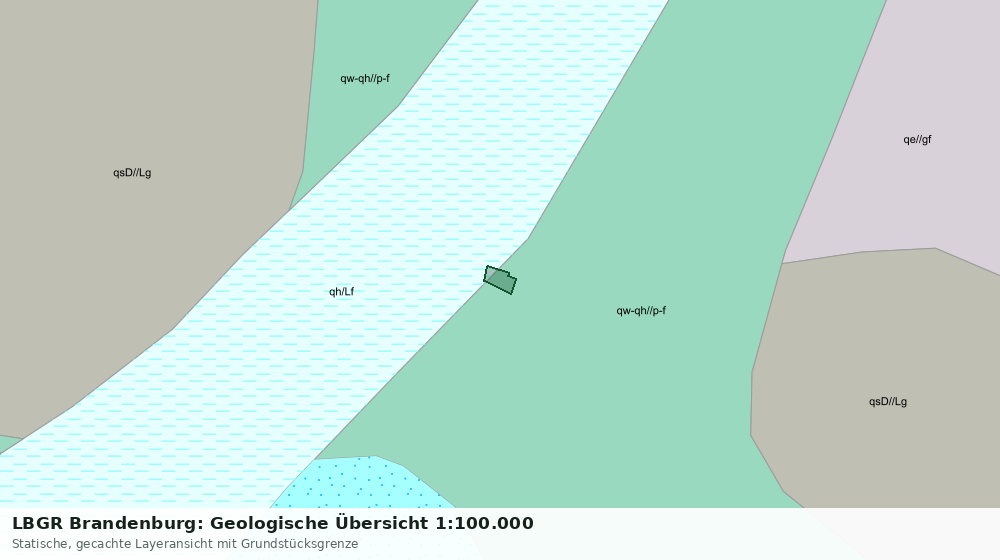 Statische Kartenansicht: LBGR Brandenburg: Geologische Übersicht 1:100.000