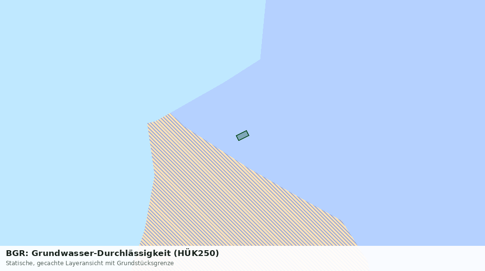 Statische Kartenansicht: BGR: Grundwasser-Durchlässigkeit (HÜK250)