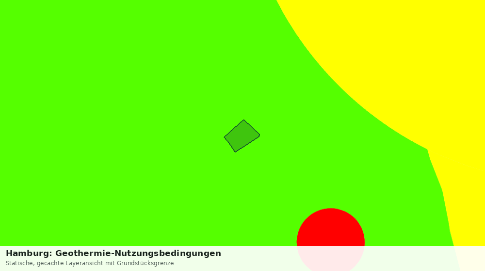 Statische Kartenansicht: Hamburg: Geothermie-Nutzungsbedingungen