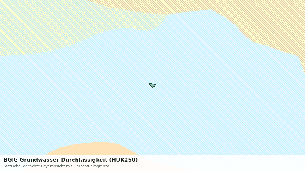 Statische Kartenansicht: BGR: Grundwasser-Durchlässigkeit (HÜK250)