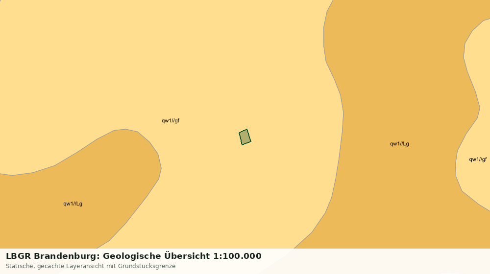 Statische Kartenansicht: LBGR Brandenburg: Geologische Übersicht 1:100.000