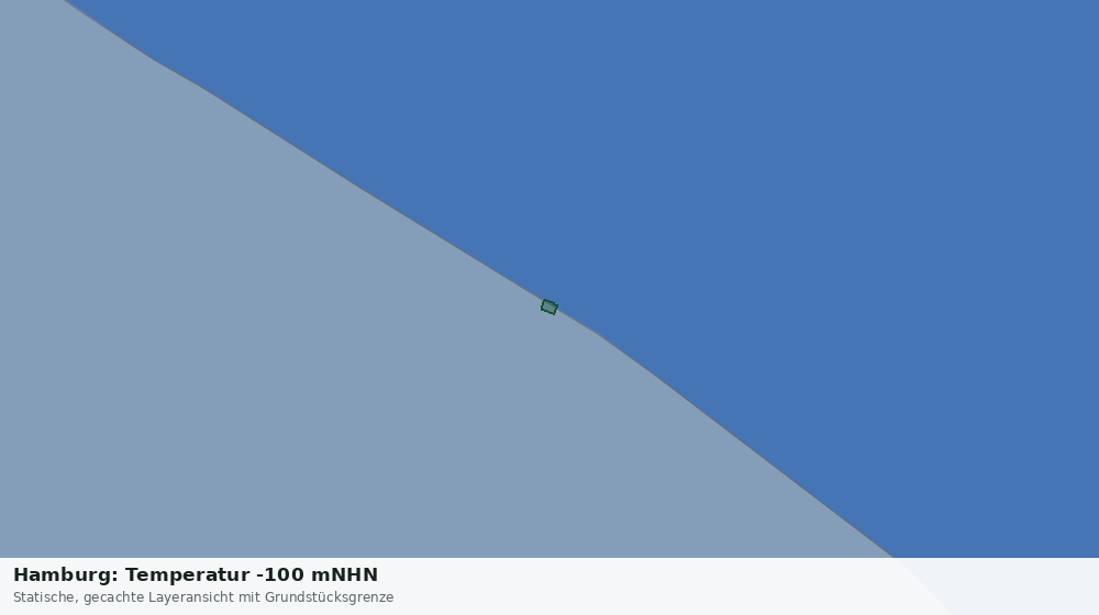 Statische Kartenansicht: Hamburg: Temperatur -100 mNHN