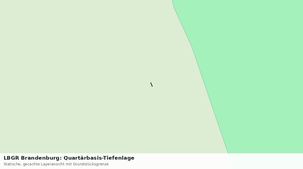 Statische Kartenansicht: LBGR Brandenburg: Quartärbasis-Tiefenlage