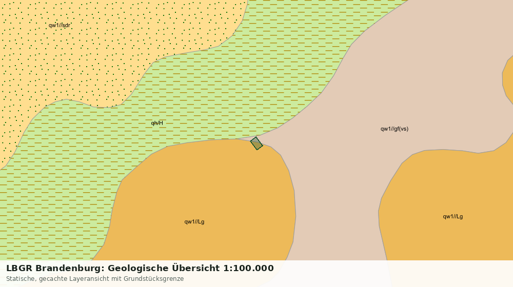 Statische Kartenansicht: LBGR Brandenburg: Geologische Übersicht 1:100.000