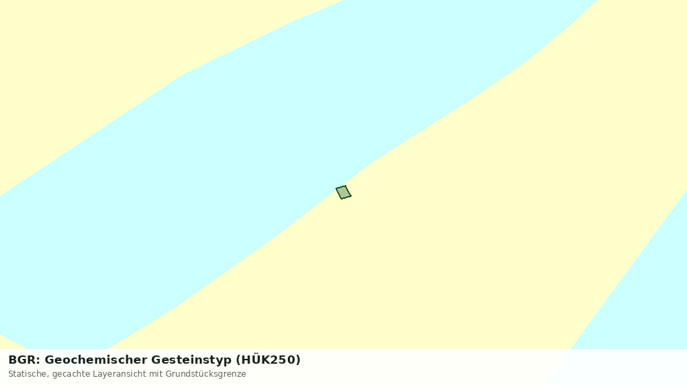 Statische Kartenansicht: BGR: Geochemischer Gesteinstyp (HÜK250)