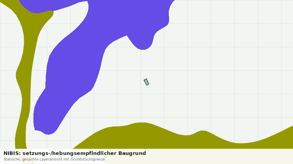 Statische Kartenansicht: NIBIS: setzungs-/hebungsempfindlicher Baugrund