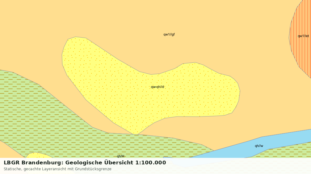 Statische Kartenansicht: LBGR Brandenburg: Geologische Übersicht 1:100.000