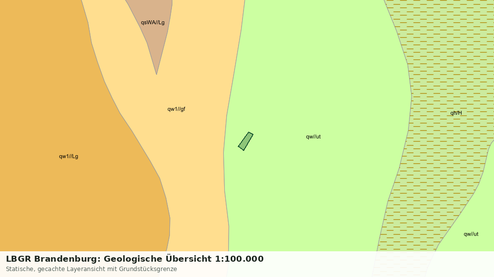 Statische Kartenansicht: LBGR Brandenburg: Geologische Übersicht 1:100.000