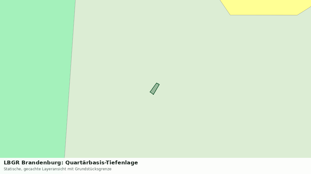 Statische Kartenansicht: LBGR Brandenburg: Quartärbasis-Tiefenlage