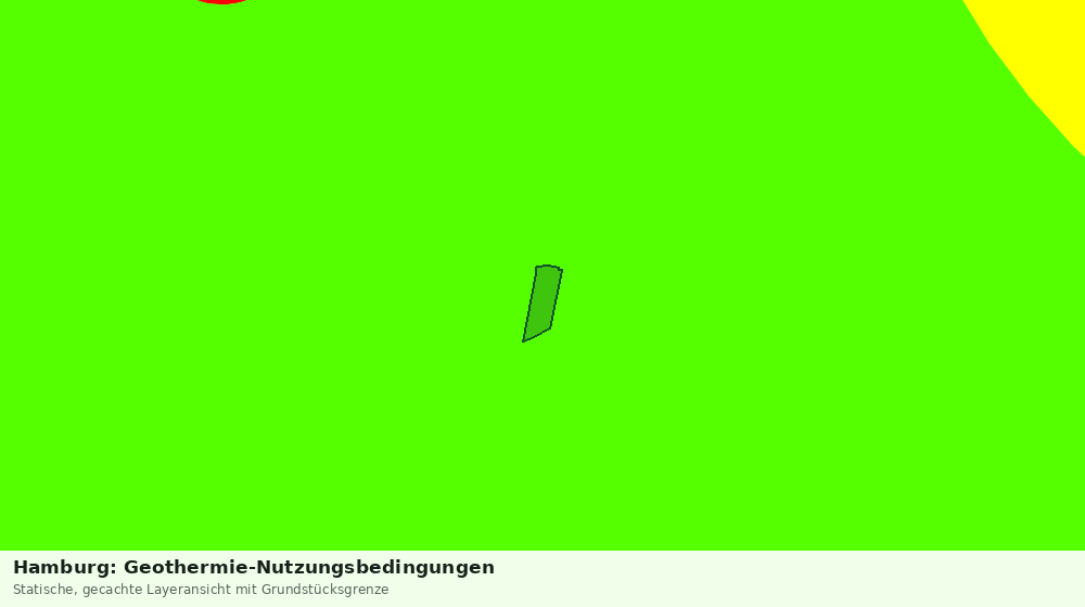 Statische Kartenansicht: Hamburg: Geothermie-Nutzungsbedingungen