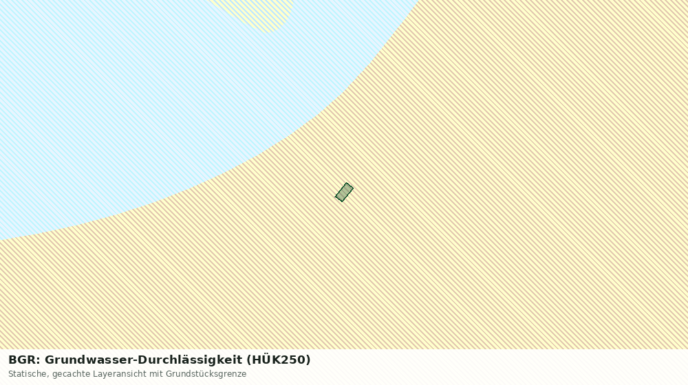 Statische Kartenansicht: BGR: Grundwasser-Durchlässigkeit (HÜK250)