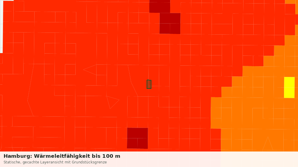 Statische Kartenansicht: Hamburg: Wärmeleitfähigkeit bis 100 m