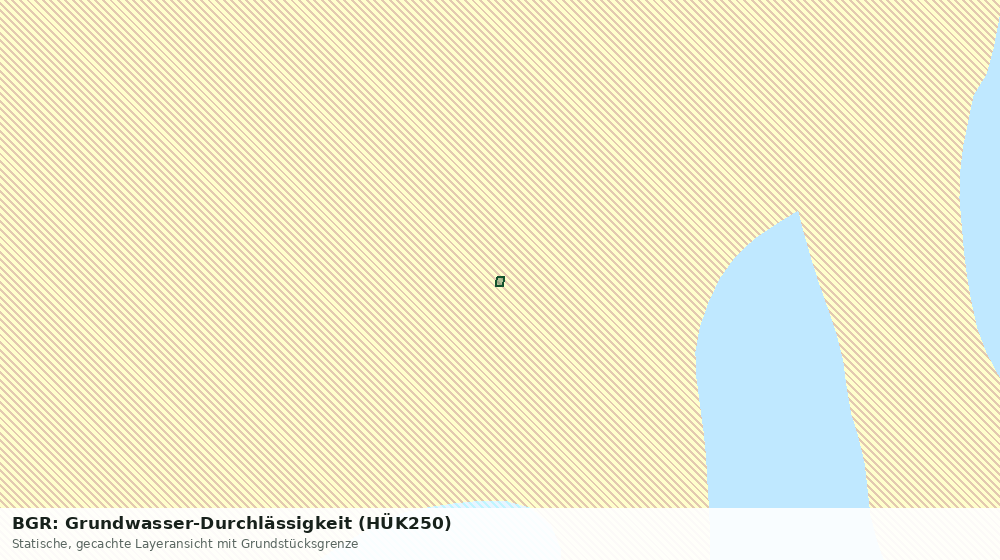 Statische Kartenansicht: BGR: Grundwasser-Durchlässigkeit (HÜK250)