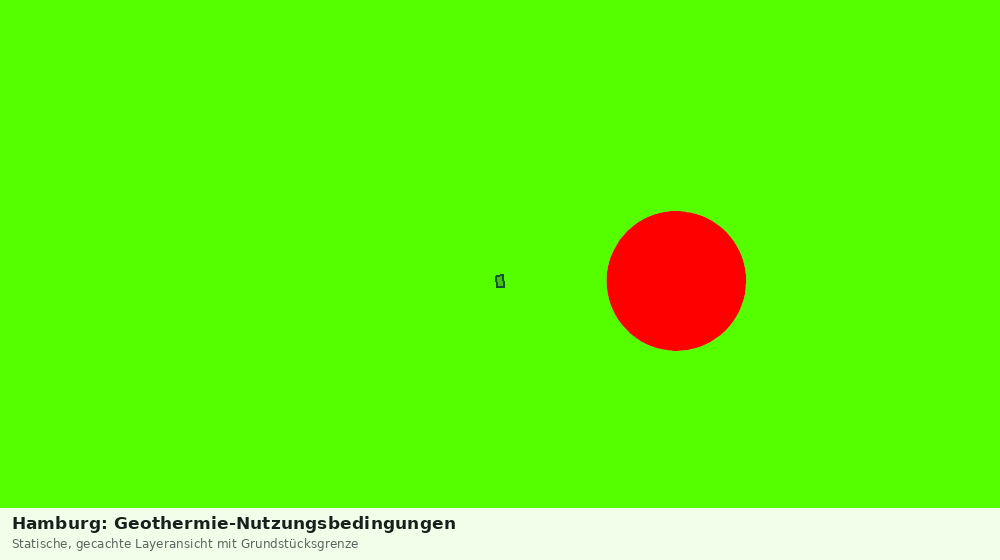 Statische Kartenansicht: Hamburg: Geothermie-Nutzungsbedingungen
