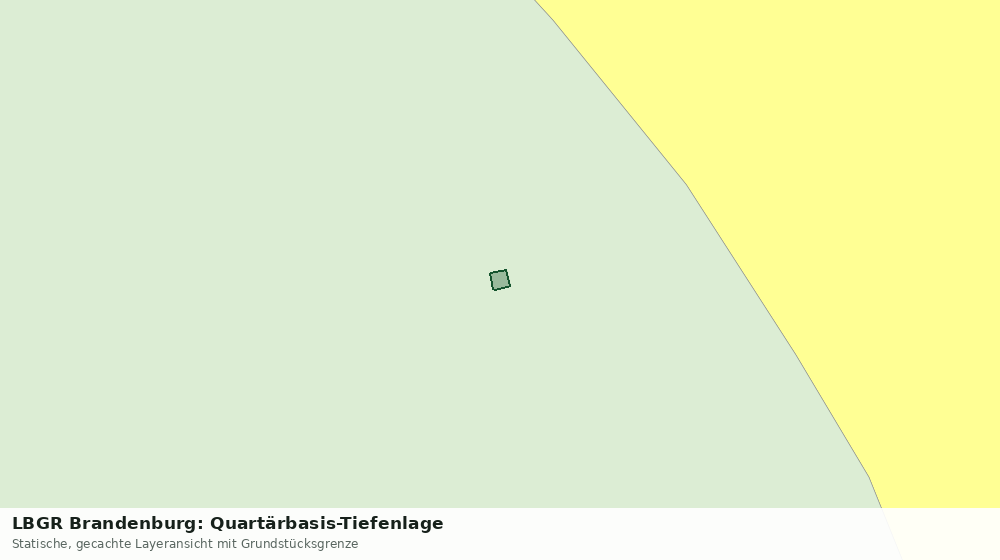Statische Kartenansicht: LBGR Brandenburg: Quartärbasis-Tiefenlage