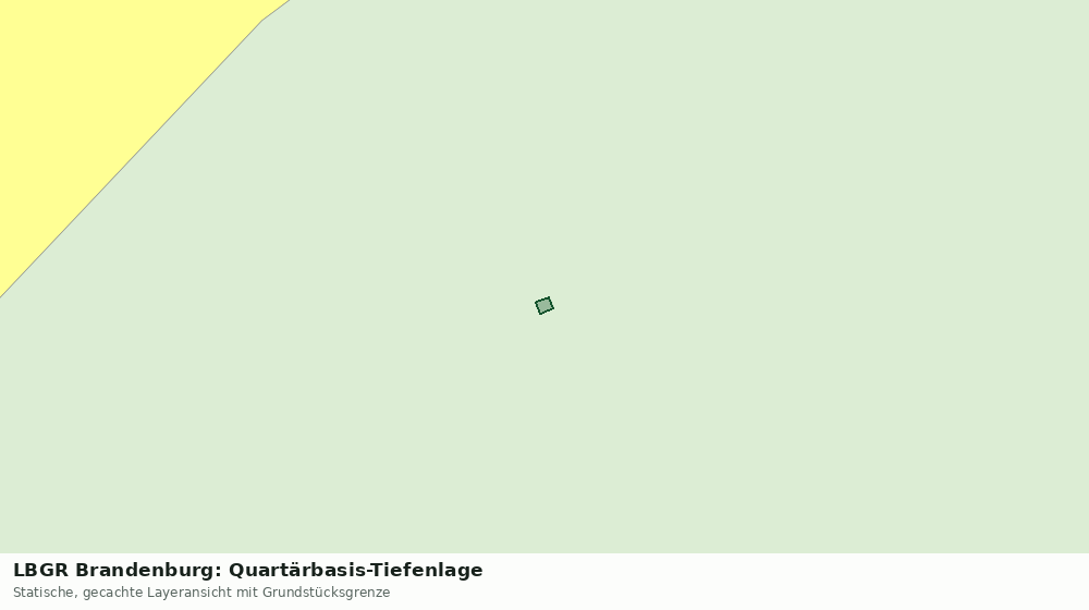 Statische Kartenansicht: LBGR Brandenburg: Quartärbasis-Tiefenlage