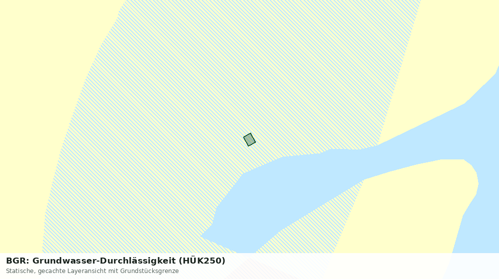 Statische Kartenansicht: BGR: Grundwasser-Durchlässigkeit (HÜK250)