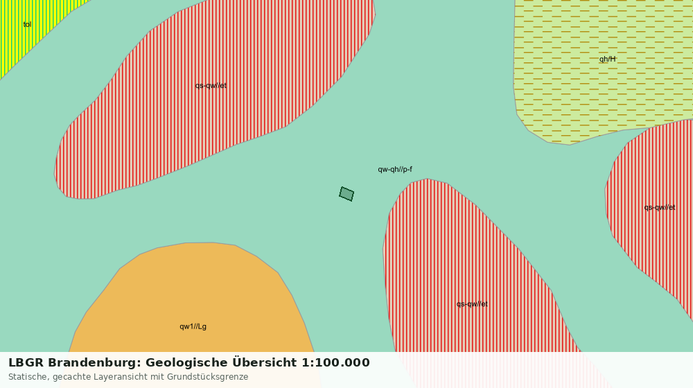 Statische Kartenansicht: LBGR Brandenburg: Geologische Übersicht 1:100.000