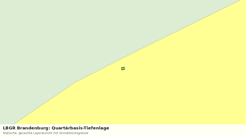 Statische Kartenansicht: LBGR Brandenburg: Quartärbasis-Tiefenlage