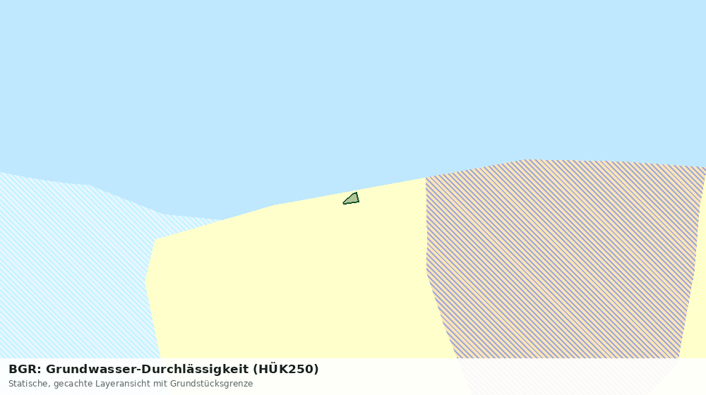 Statische Kartenansicht: BGR: Grundwasser-Durchlässigkeit (HÜK250)