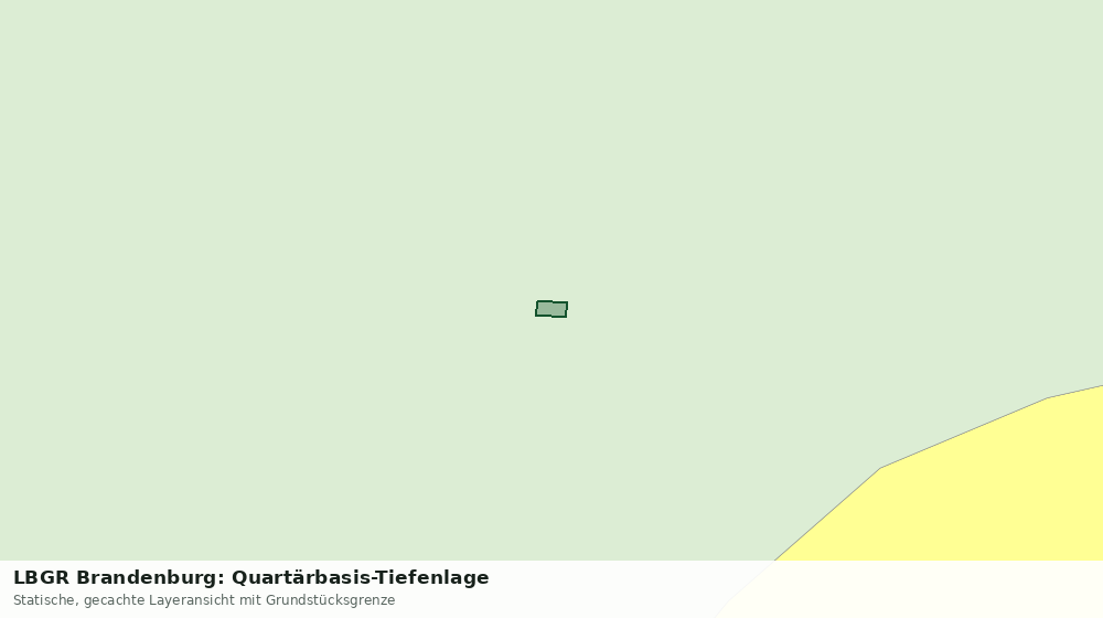 Statische Kartenansicht: LBGR Brandenburg: Quartärbasis-Tiefenlage