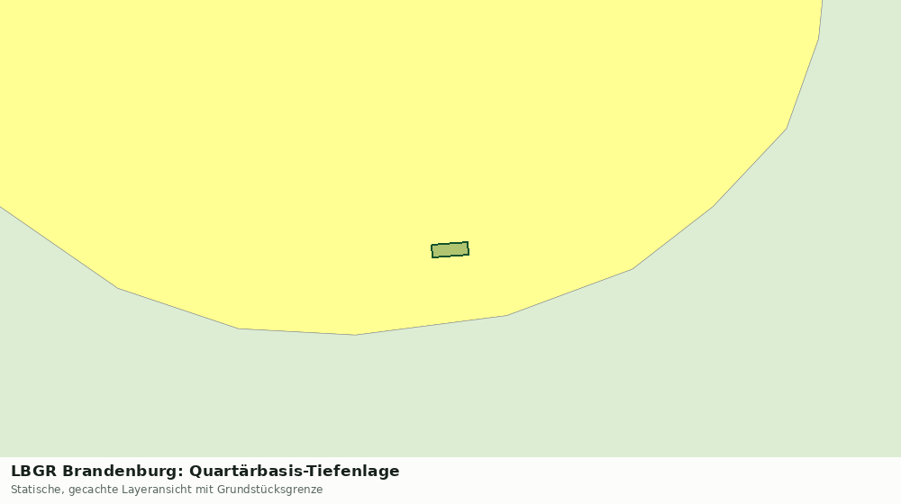 Statische Kartenansicht: LBGR Brandenburg: Quartärbasis-Tiefenlage