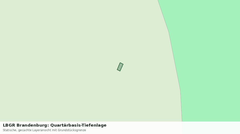 Statische Kartenansicht: LBGR Brandenburg: Quartärbasis-Tiefenlage