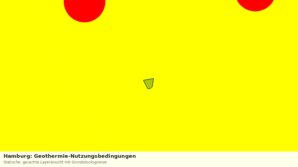 Statische Kartenansicht: Hamburg: Geothermie-Nutzungsbedingungen