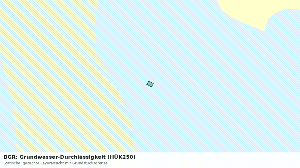 Statische Kartenansicht: BGR: Grundwasser-Durchlässigkeit (HÜK250)