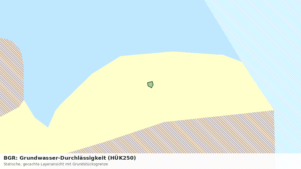 Statische Kartenansicht: BGR: Grundwasser-Durchlässigkeit (HÜK250)