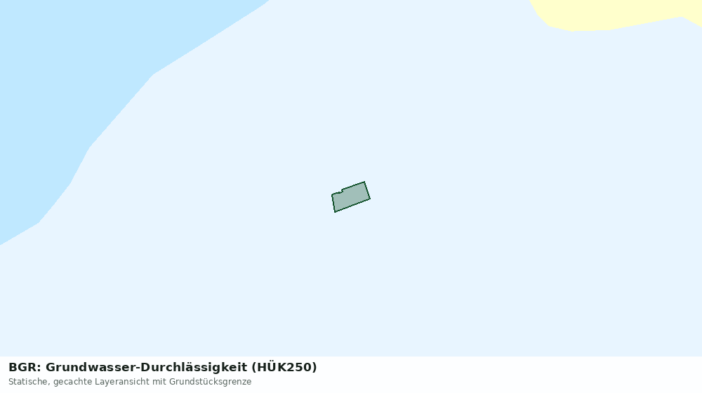 Statische Kartenansicht: BGR: Grundwasser-Durchlässigkeit (HÜK250)